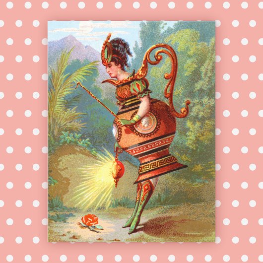 Dish Darlings Godin van de Nacht Briefkaart