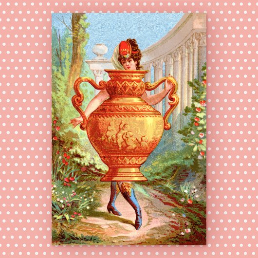 Dish Darlings Golden Amphora Art Print
