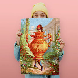 Dish Darlings Golden Amphora Art Print
