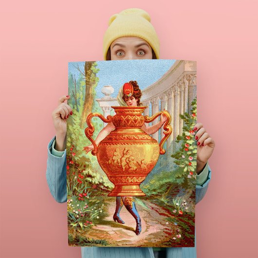 Dish Darlings Golden Amphora Art Print