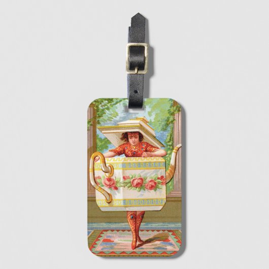 Dish Darlings Tea Time Bagagelabel (Voorkant (verticaal))