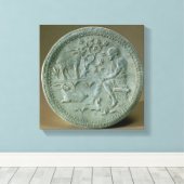 Dish die herdsman, geiten en hond afschildert canvas afdruk (Insitu (Houten vloer))