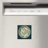 Dish met famille verte decoratie magneet (Insitu (Vaatwasser))