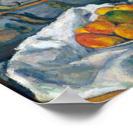 Dish of Apples Paul Cezanne Famous Visual Arts Pos Poster (Hoek)