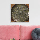 Dish relief-decoratie met godin canvas afdruk (Insitu (Woonkamer))