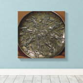 Dish relief-decoratie met godin canvas afdruk (Insitu (Houten vloer))
