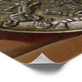 Dish relief-decoratie met godin poster (Hoek)