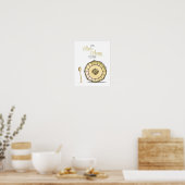 Dish & Spoon Let's Runaway Samen Yellow Kitchen Poster (Keuken)