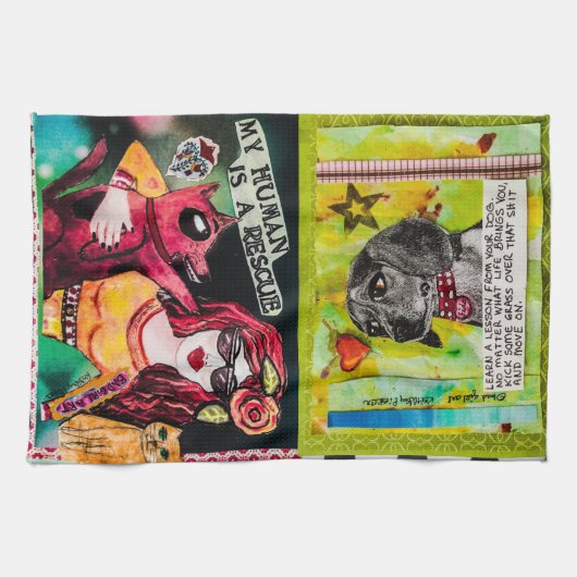 Dish towel-honden theedoek (Horizontaal)