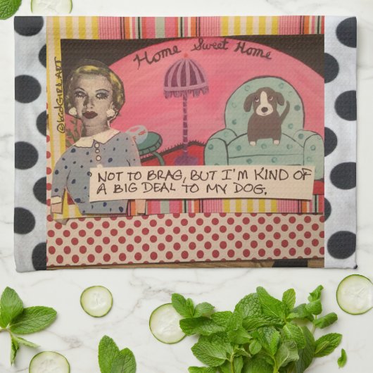 Dish towel-honden theedoek (Gevouwen)