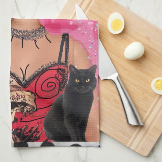 Dish towel Ik heb twee manieren: Namaste of ik sni Theedoek (Quarter Fold)