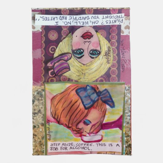 Dish towel-koffie theedoek (Verticaal)