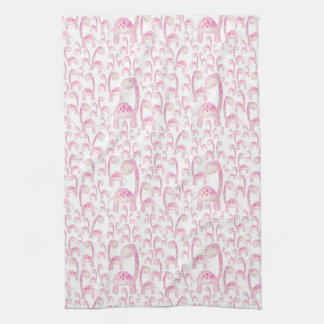 Dish Towel met Roze Dinosaur Theedoek