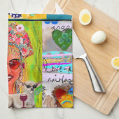 Dish towel Mijn emotionele steunhond Theedoek (Quarter Fold)