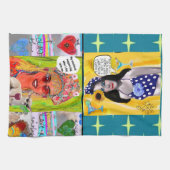 Dish towel Mijn emotionele steunhond Theedoek (Horizontaal)