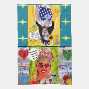 Dish towel Mijn emotionele steunhond Theedoek