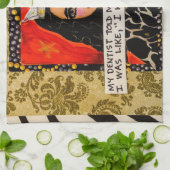 Dish towel, mijn tandarts zei me dat ik een kroon  theedoek (Gevouwen)