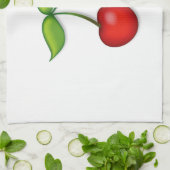 Dish up the Cherries Theedoek (Gevouwen)