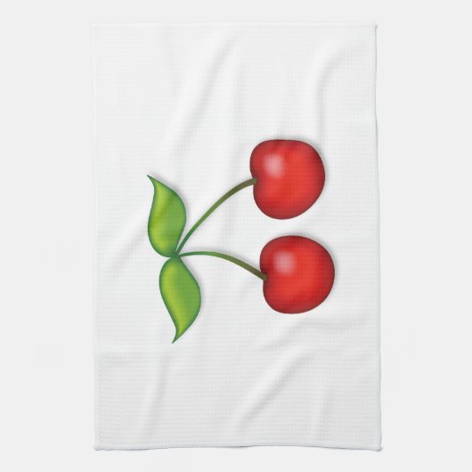 Dish up the Cherries Theedoek (Verticaal)