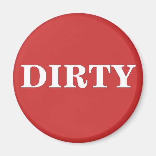 Dish Washer Magnet - DIRTY (Voorkant)