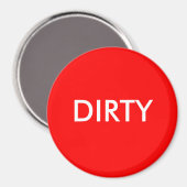 Dish Washer Magnet - DIRTY (Voorkant / Achterkant)
