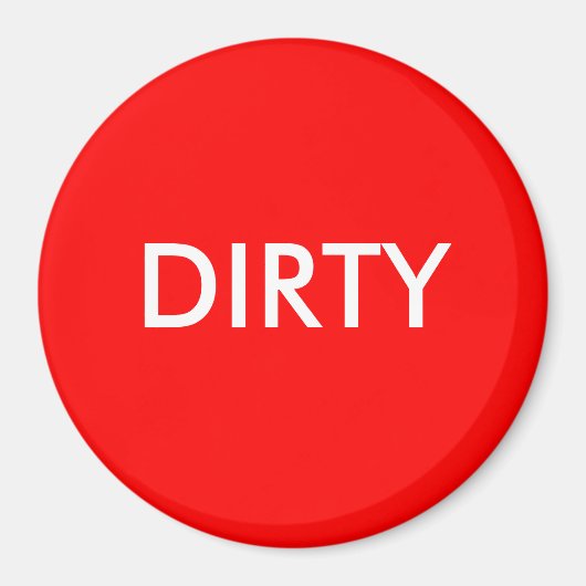 Dish Washer Magnet - DIRTY (Voorkant)