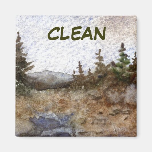 Dish Washer Status Magnet (Voorkant)