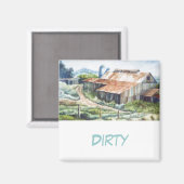 Dish Washer Status Magnet (Voorkant / Achterkant)