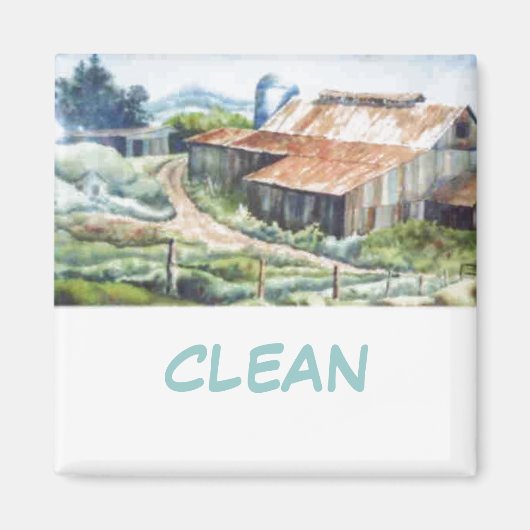 Dish Washer Status Magnet (Voorkant)