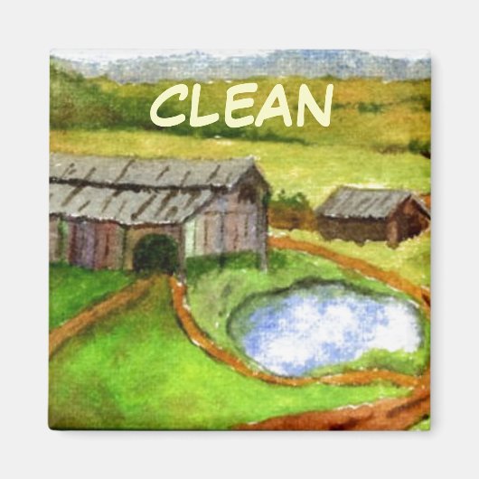 Dish Washer Status Magnet (Voorkant)