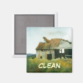 Dish Washer Status Magnet (Voorkant / Achterkant)