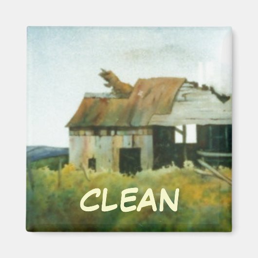 Dish Washer Status Magnet (Voorkant)
