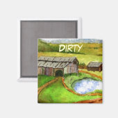 Dish Washer Status Magnet (Voorkant / Achterkant)