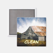 Dish Washer Status Magnet (Voorkant / Achterkant)