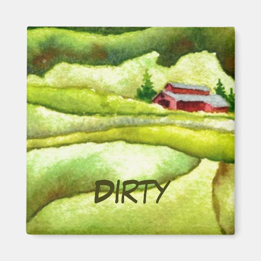 Dish Washer Status Magnet (Voorkant)