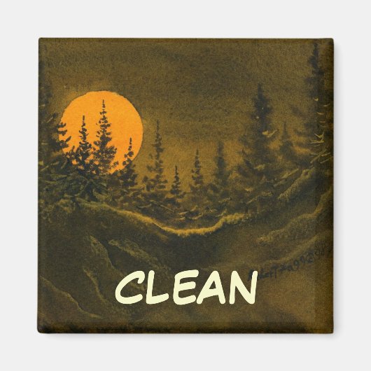 Dish Washer Status Magnet (Voorkant)