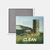 Dish Washer Status Magnet (Voorkant / Achterkant)