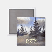 Dish Washer Status Magnet (Voorkant / Achterkant)