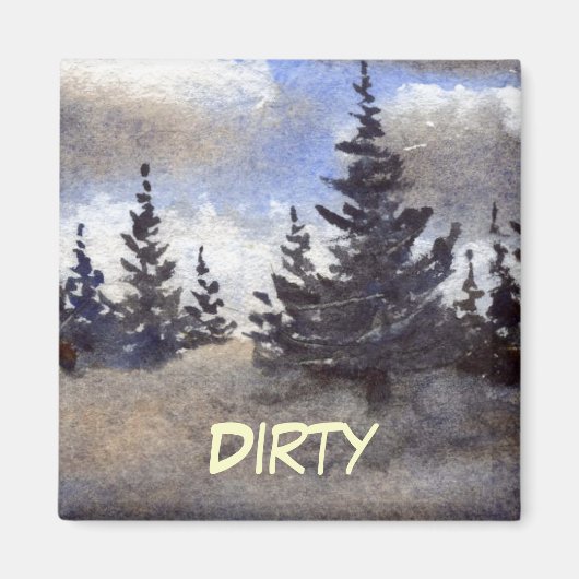Dish Washer Status Magnet (Voorkant)