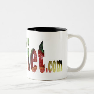 DishDiet. com-mok Tweekleurige Koffiemok
