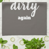 Dishes kijkt weer vies naar me theedoek (Gevouwen)