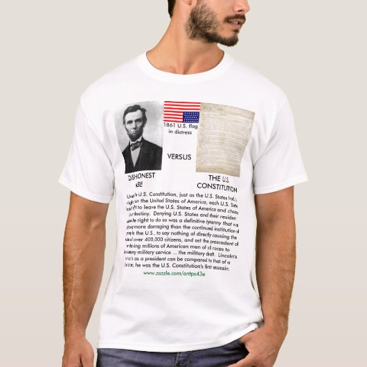 DISHONEST ABE T-SHIRT (Voorkant)