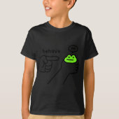 Dishonest Frog Behave No Frog Funny Cute Frog Love T-shirt (Voorkant)