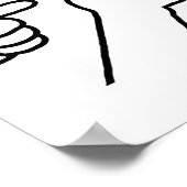 Dishonest Frog Funny Frog Meme Behave No Cartoon D Poster (Hoek)