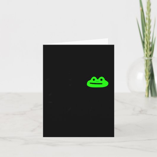 Dishonest Frog Meme Behave No Funny Frog Meme Sayi Kaart (Voorkant)