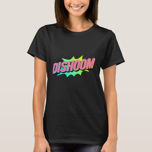 Dishoomzwart T-shirt (Voorkant)