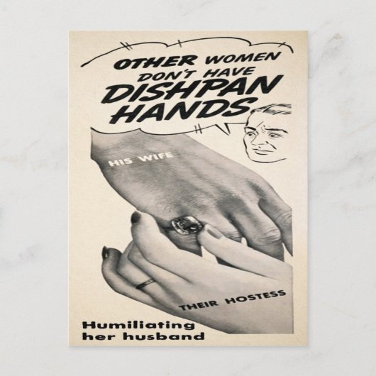  Dishpan Hands Ad Briefkaart (Voorkant)
