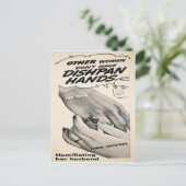  Dishpan Hands Ad Briefkaart (Staand voorkant)