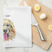 Dishtowel for kitchen with Golden/Doodle/Retriever Theedoek (Quarter Fold)