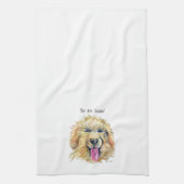 Dishtowel for kitchen with Golden/Doodle/Retriever Theedoek (Verticaal)